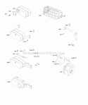 Exhaust System Diagram and Parts List for 295346-0119-B1  Briggs and Stratton Engine